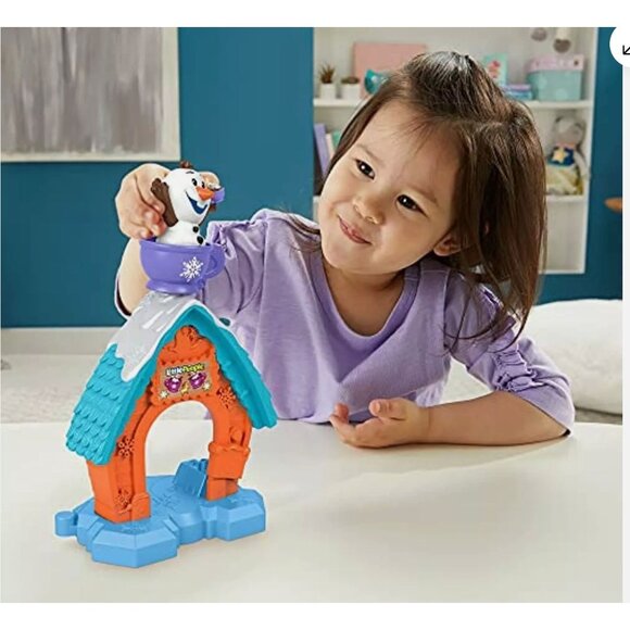 OLAF Fisher-Price Little People Disney Frozen Olafs Cocoa Cafe Playset NEW - Picture 5 of 6